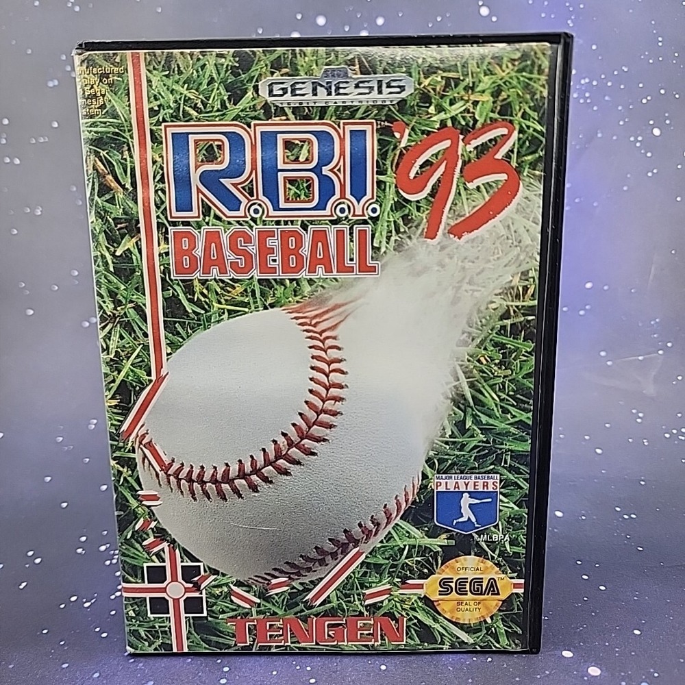 R.B.I. Baseball '93 (Sega Genesis, 1993) CIB Complete Video Game Tested Working